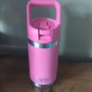 Yeti Harbor Pink 12 Oz Straw Cap Tumbler GUC Missing Inside Straw